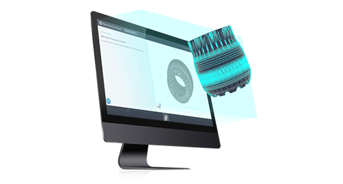 Computer with digital part