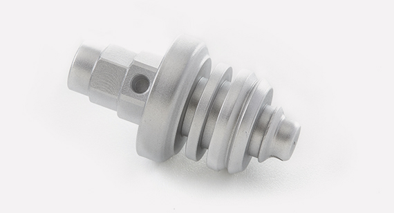 aluminum turned part with bead blast